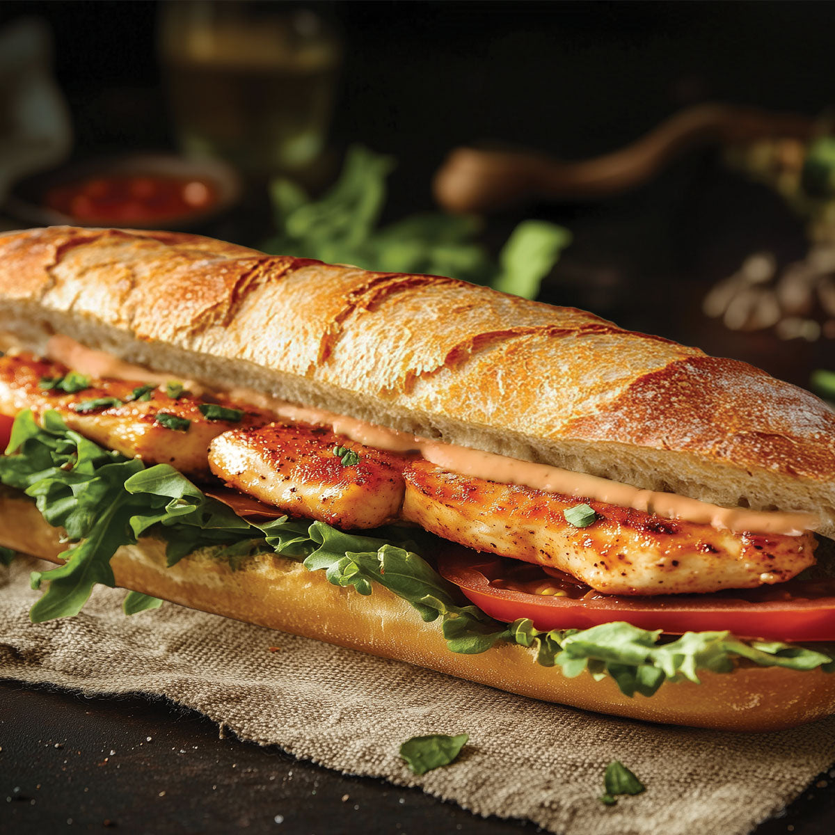Grilled Chicken Baguette