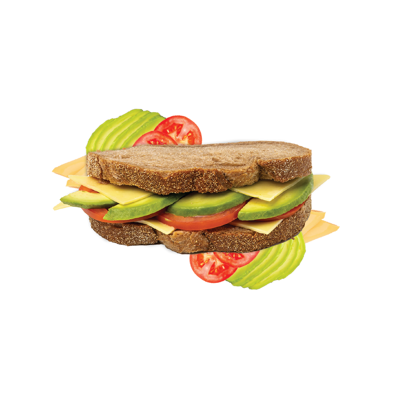 Avocado, Cheese & Tomato on Wholemeal