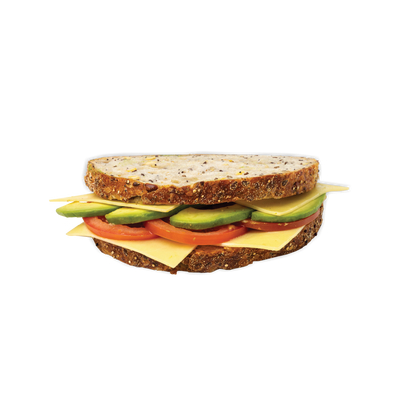 Avocado, Cheese & Tomato on Quinoa & Soy