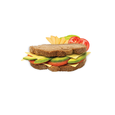 Avocado, Cheese & Tomato on Wholemeal