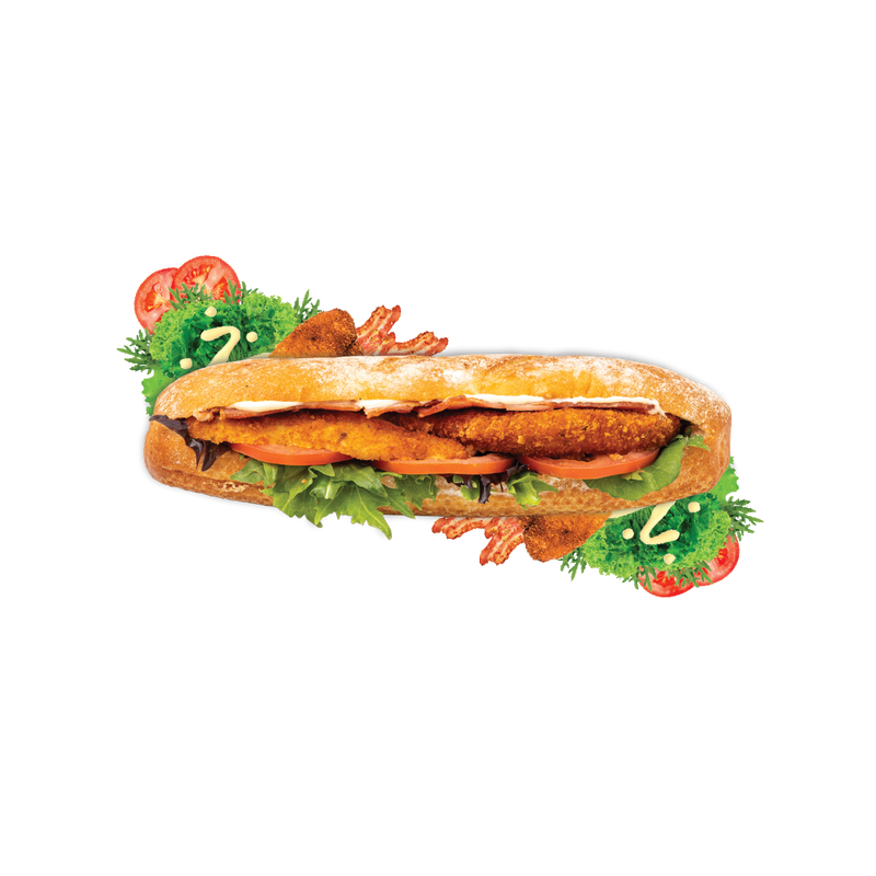 BLT Schnitzel Baguette