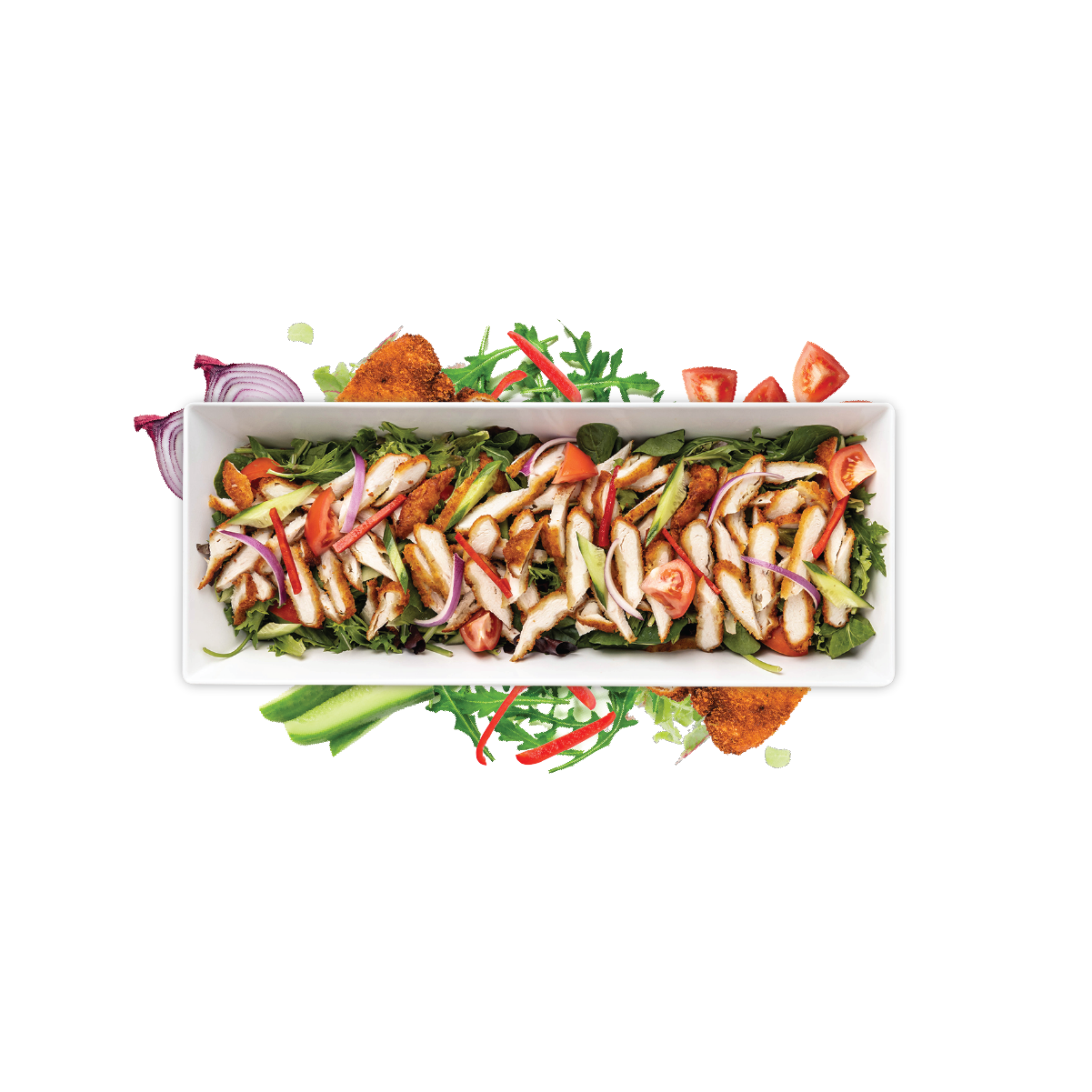 Chicken Schnitzel Salad