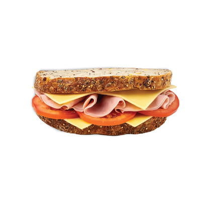 Ham, Cheese & Tomato Sandwich on Quinoa & Soy