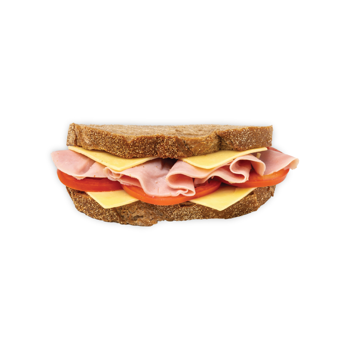 Ham, Cheese & Tomato on Rye