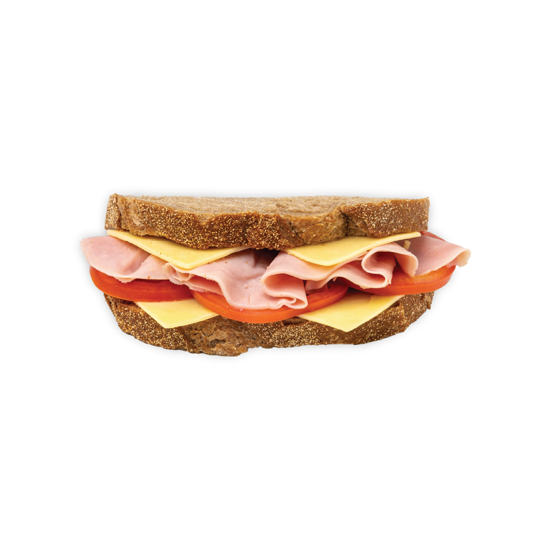 Ham, Cheese & Tomato on Wholemeal
