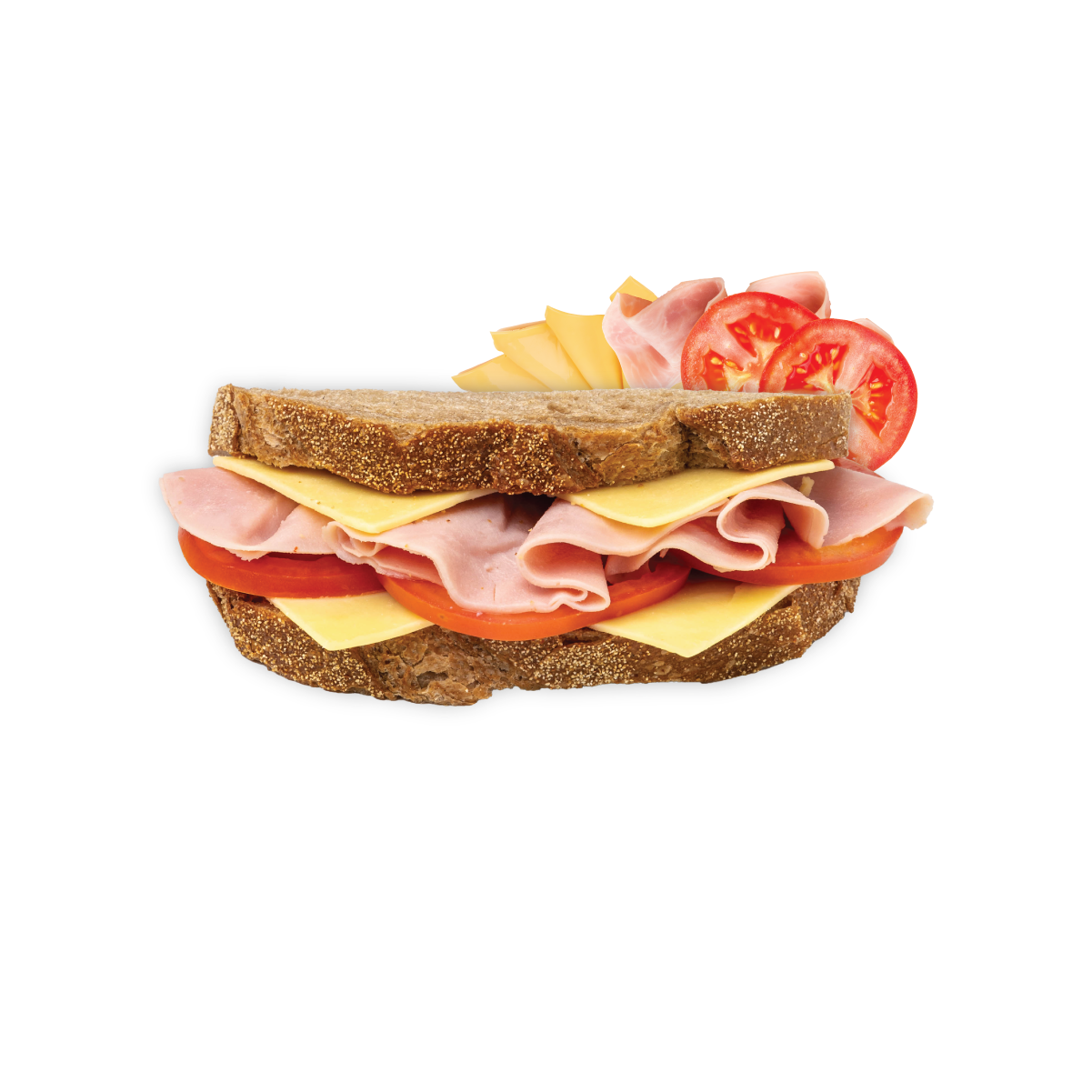 Ham, Cheese & Tomato on Wholemeal