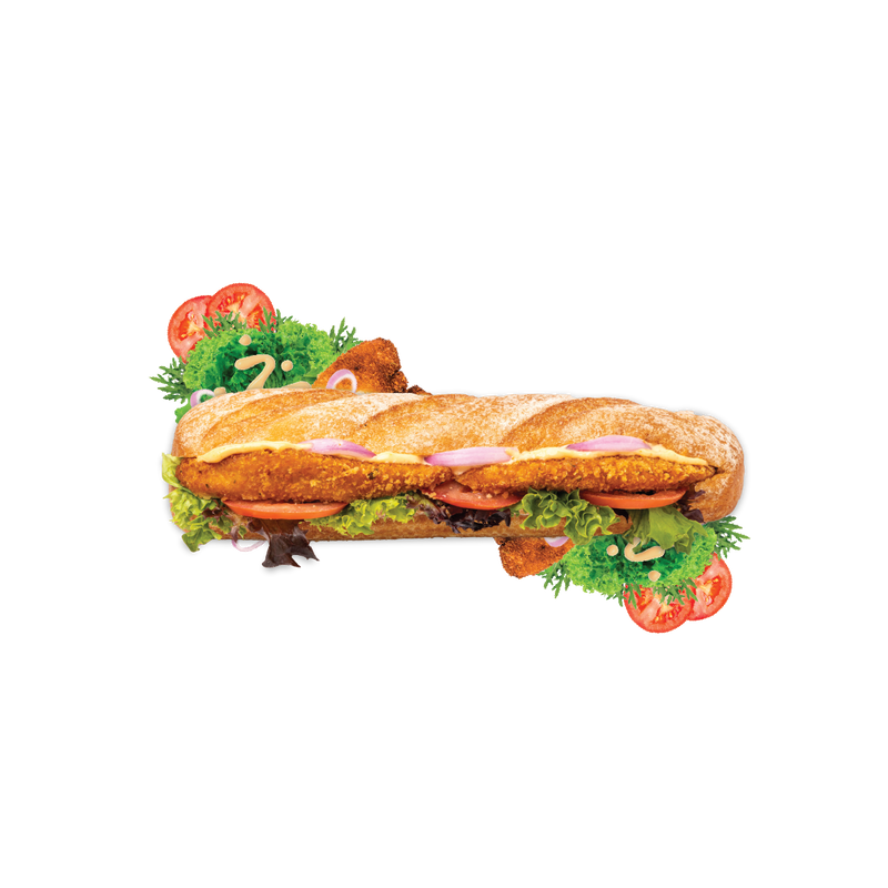 Chicken Schnitzel Baguette