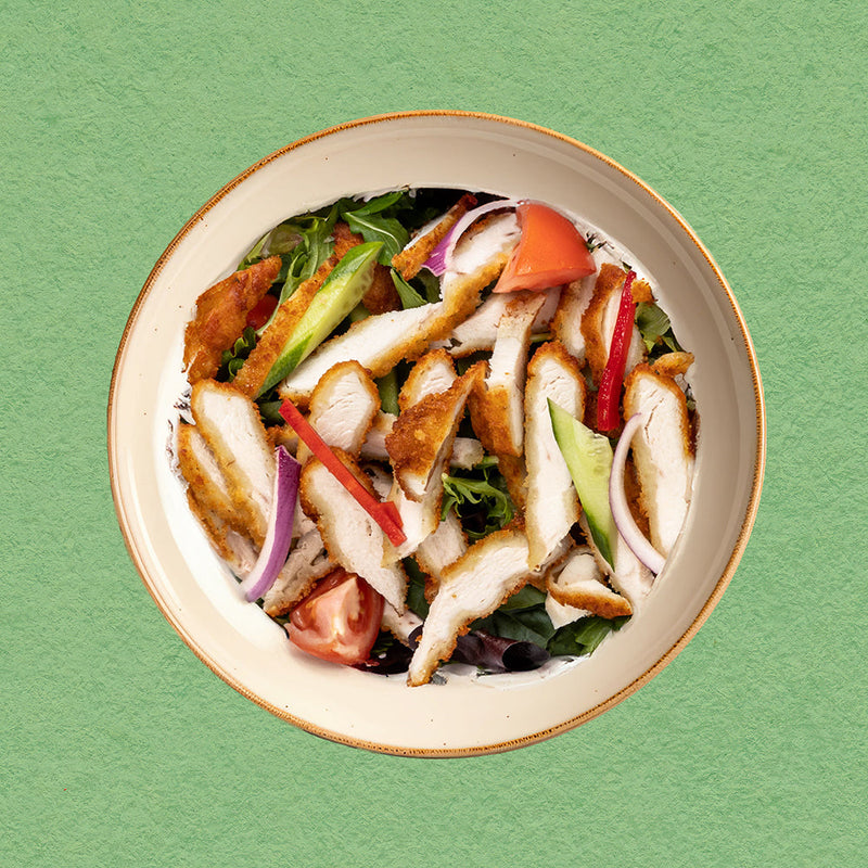 Chicken Schnitzel Salad
