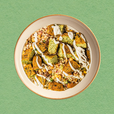 Green Pea Falafel Salad