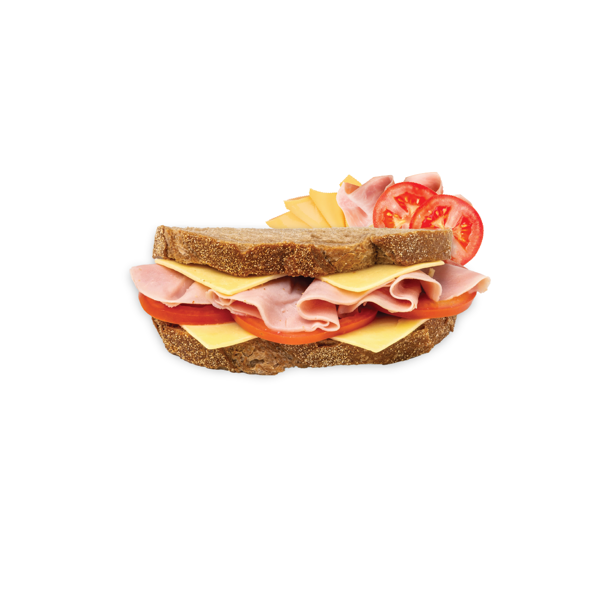 Ham, Cheese & Tomato on Wholemeal