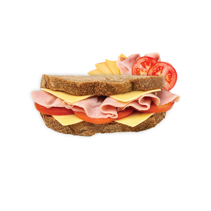 Ham, Cheese & Tomato on Wholemeal